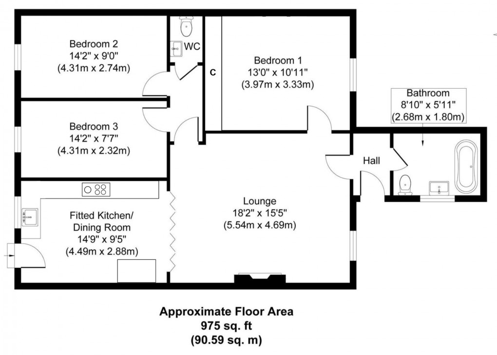 Floorplan for Newliston Road, Kirkliston, EH29