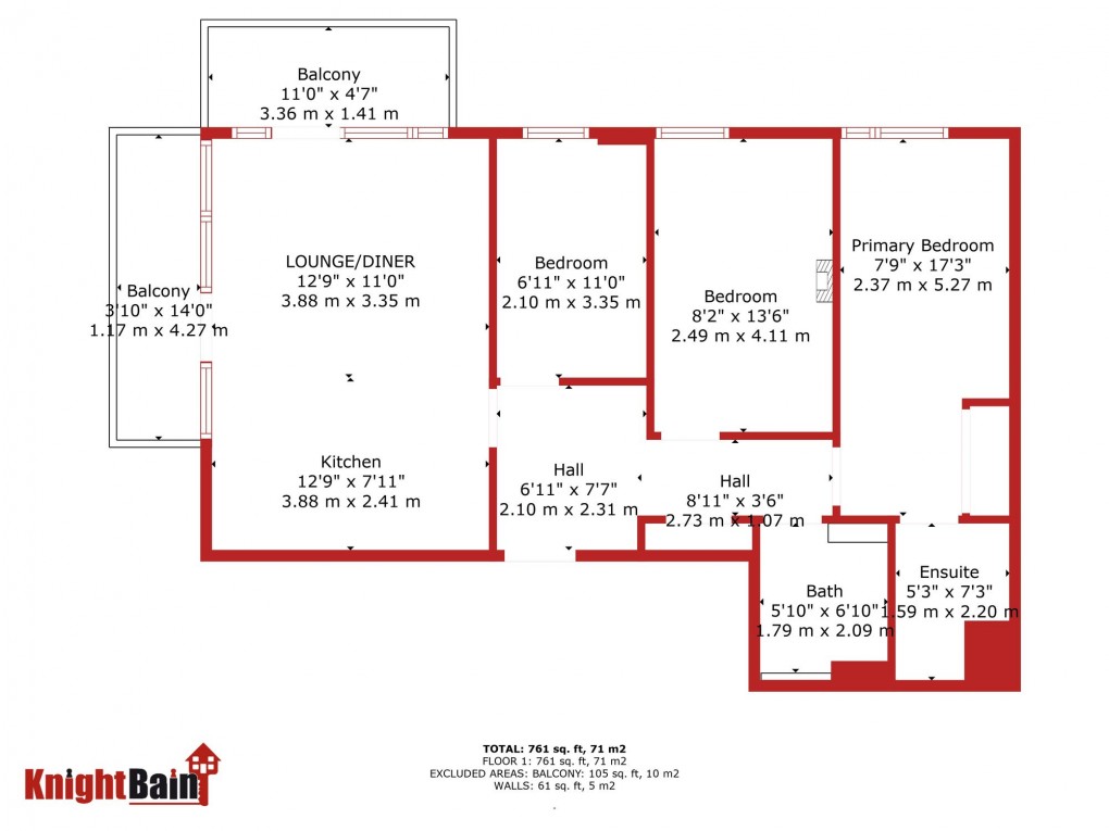 Floorplan for Waterfront Park, Edinburgh, EH5