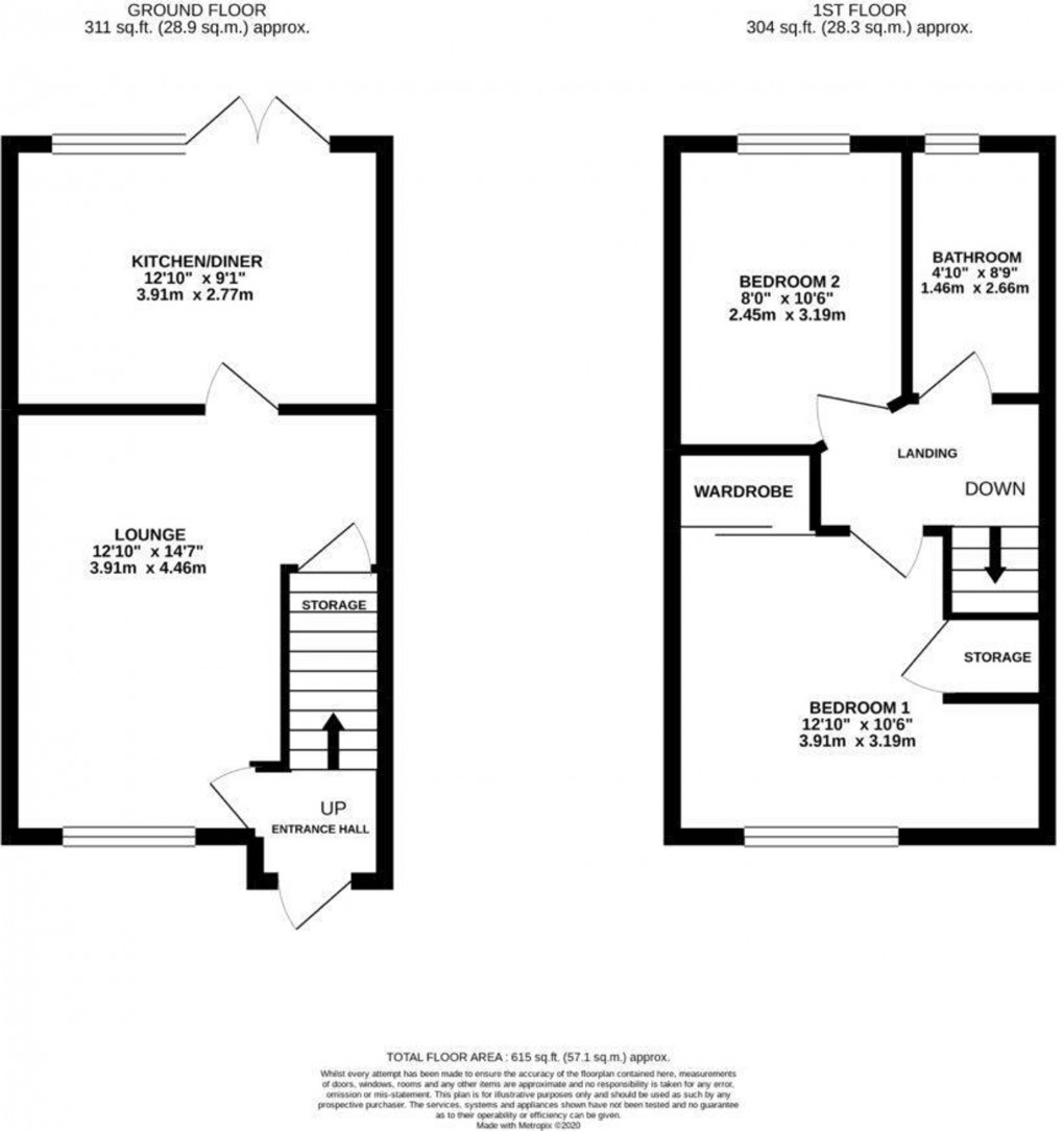 Floorplan for Academy Road, Bo'ness, EH51