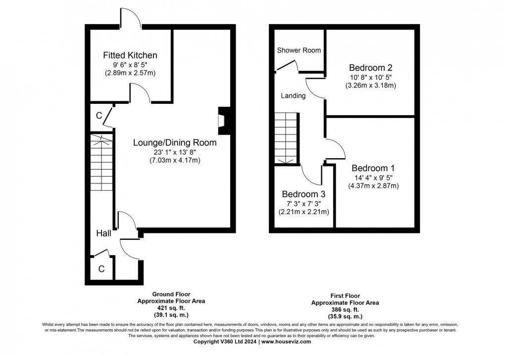 Floorplan for Rowan Terrace, Blackburn, EH47