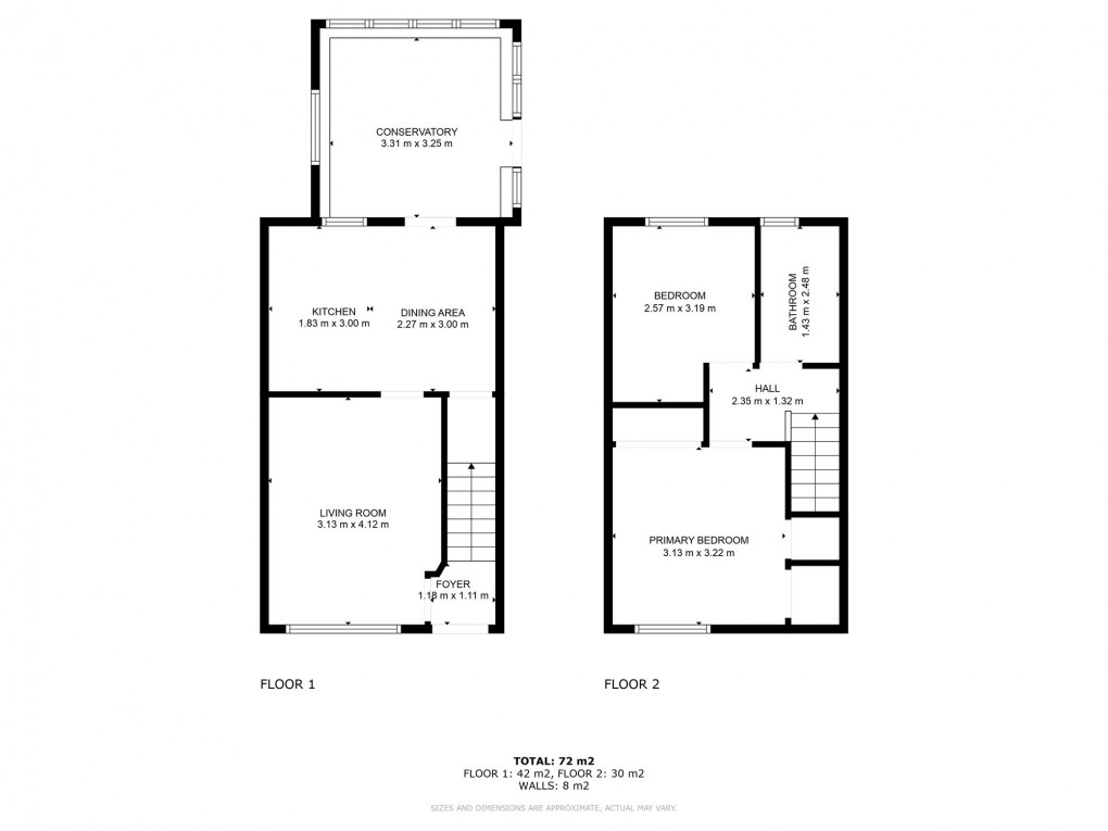 Floorplan for Woodville Court, Broxburn, EH52