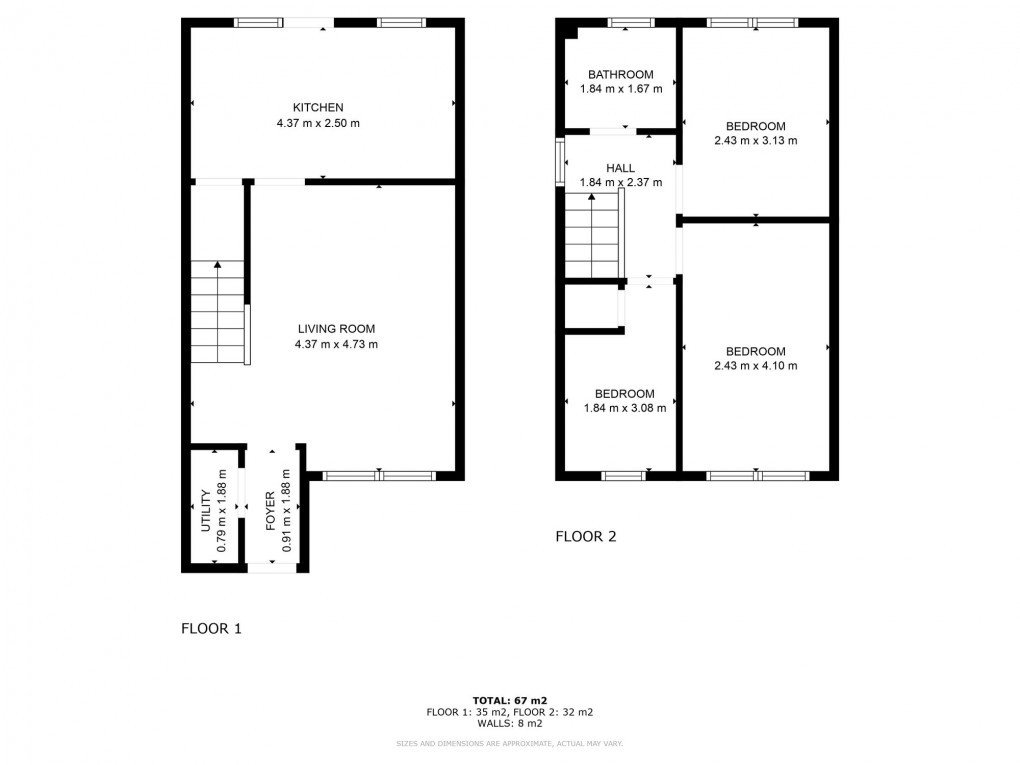 Floorplan for Nicol Place, Broxburn, EH52
