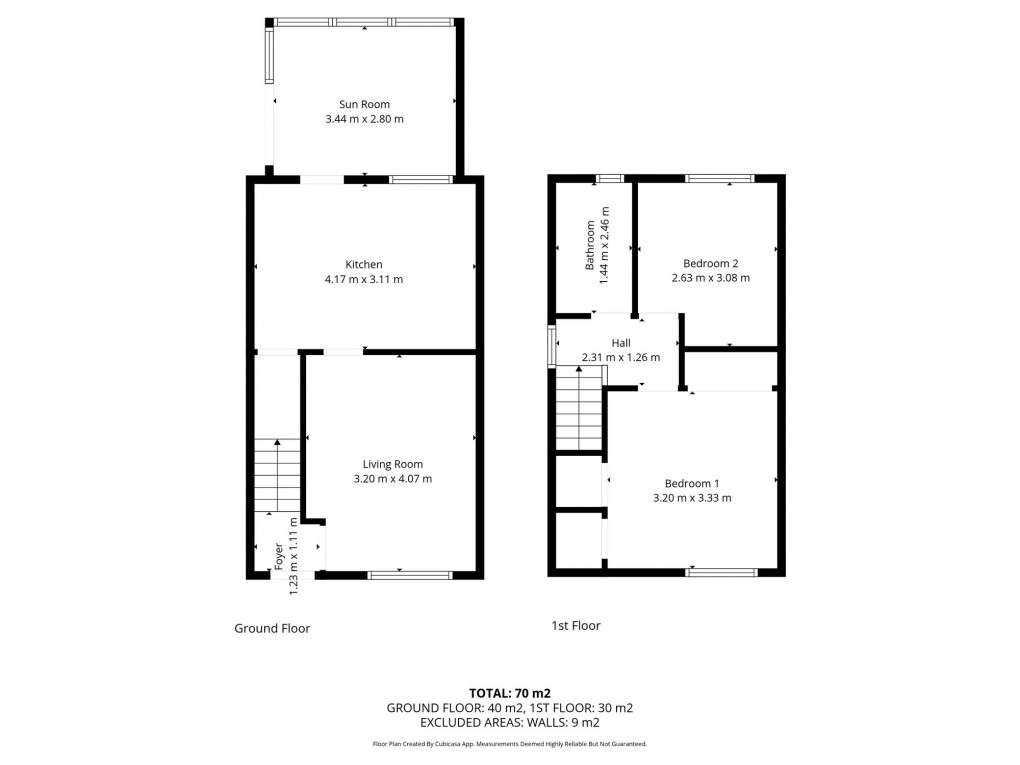 Floorplan for Woodville Court, Broxburn, EH52