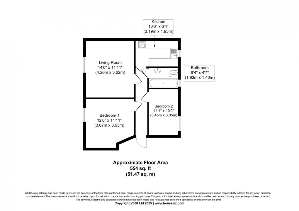 Floorplan for Stenhouse Avenue West, Edinburgh, EH11