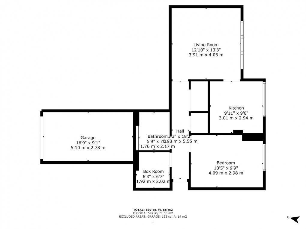 Floorplan for Belvedere Park, Edinburgh, EH6