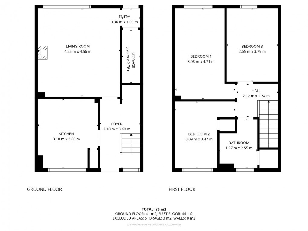 Floorplan for Carledubs Crescent, Uphall, EH52