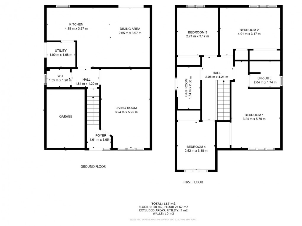 Floorplan for Joseph Cumming Gardens, Broxburn, EH52